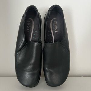 Klogs Black Slip-On Work Loafers